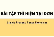 Trọn bài bài tập thì Hiện tại đơn (Simple Present Tense)