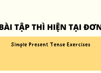 Trọn bài bài tập thì Hiện tại đơn (Simple Present Tense)