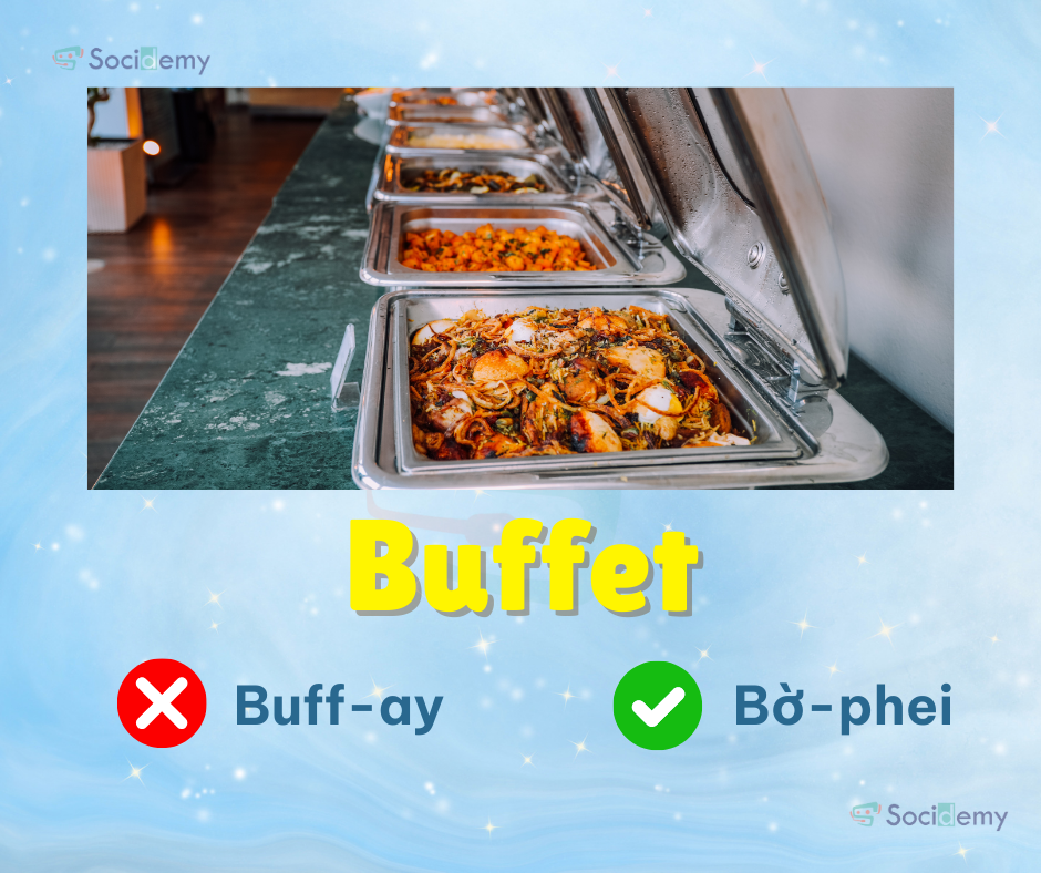 Từ vựng đơn giản - Buffet